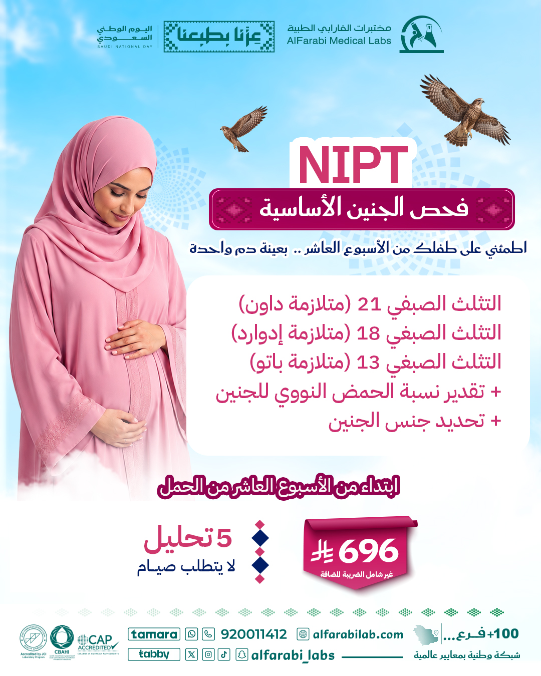 باقة فحص الجنين الأساسية NIPT